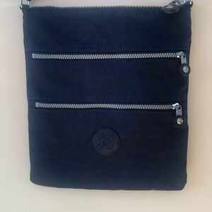 Kipling navy blue fabric crossbody bag